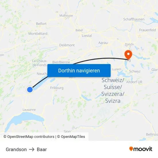 Grandson to Baar map