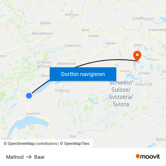Mathod to Baar map