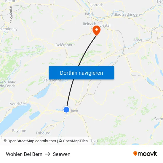 Wohlen Bei Bern to Seewen map