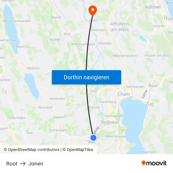 Root to Jonen map