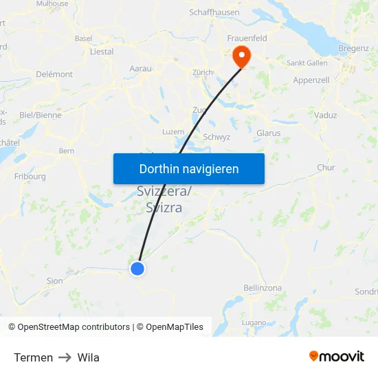 Termen to Wila map