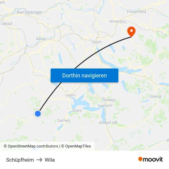 Schüpfheim to Wila map