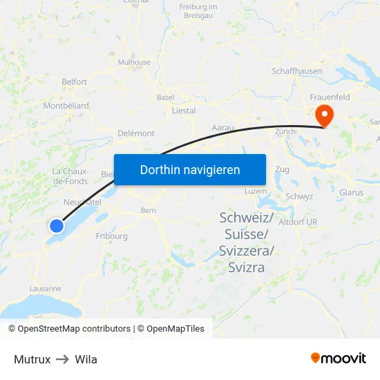 Mutrux to Wila map