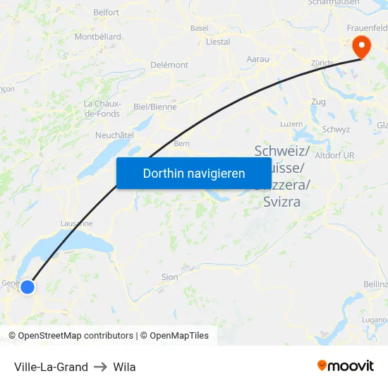 Ville-La-Grand to Wila map