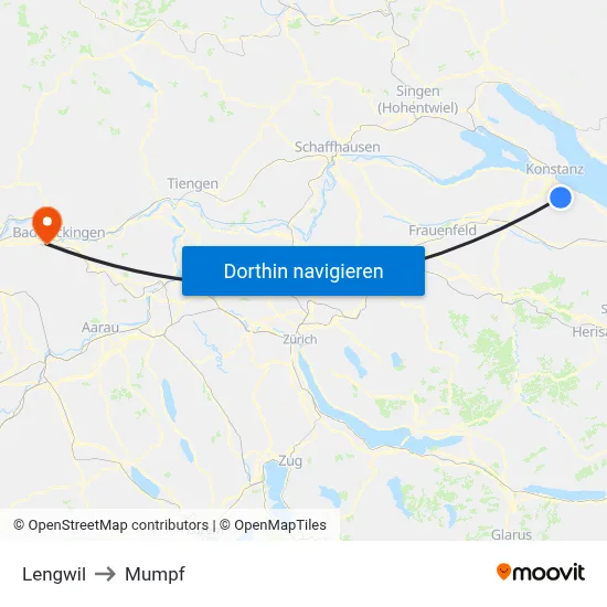 Lengwil to Mumpf map