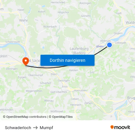 Schwaderloch to Mumpf map
