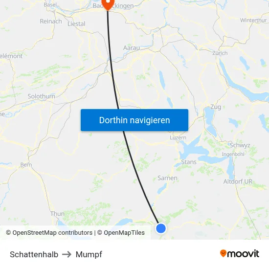 Schattenhalb to Mumpf map