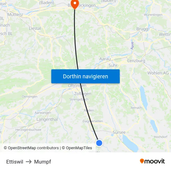 Ettiswil to Mumpf map