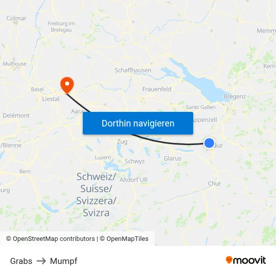 Grabs to Mumpf map