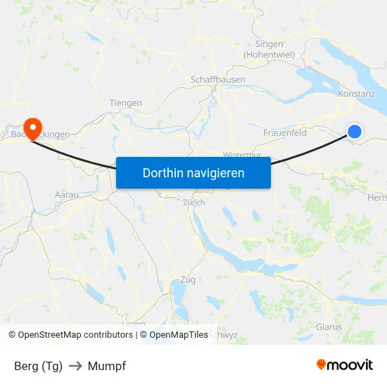Berg (Tg) to Mumpf map