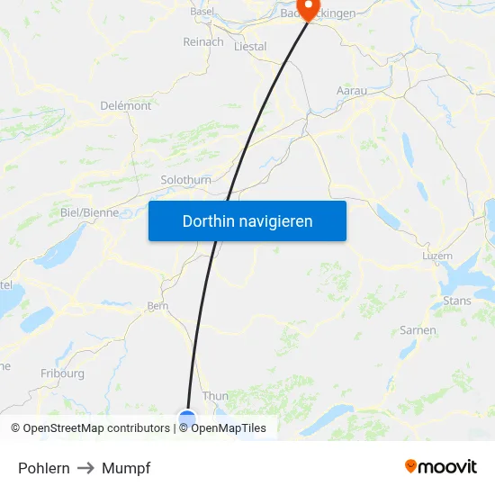 Pohlern to Mumpf map