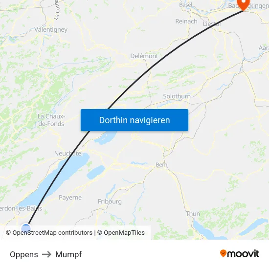 Oppens to Mumpf map