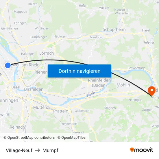 Village-Neuf to Mumpf map