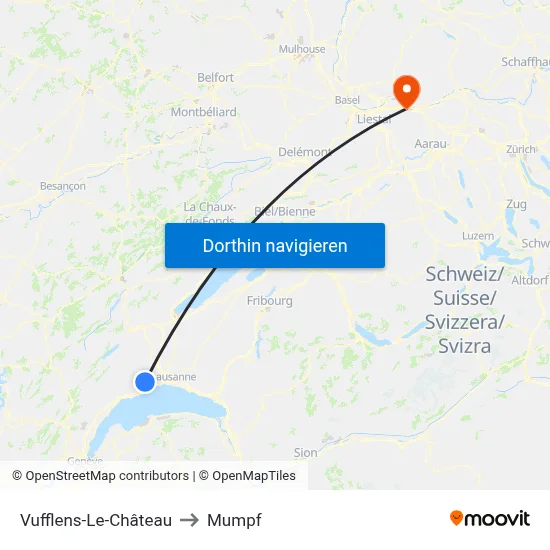 Vufflens-Le-Château to Mumpf map