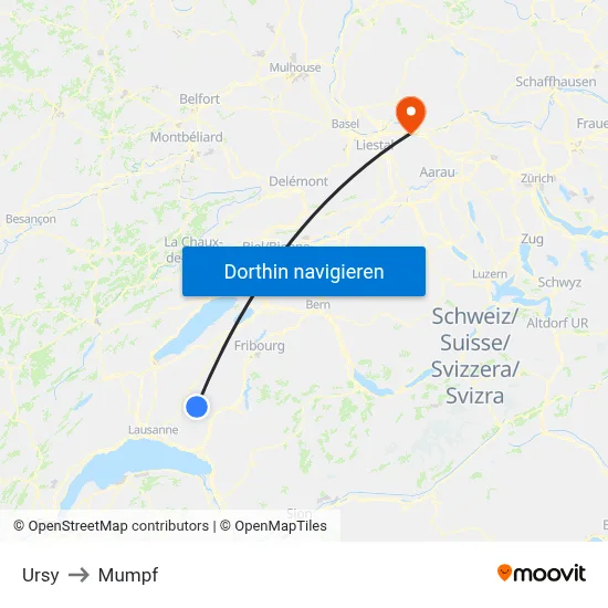Ursy to Mumpf map