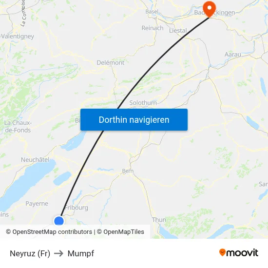 Neyruz (Fr) to Mumpf map