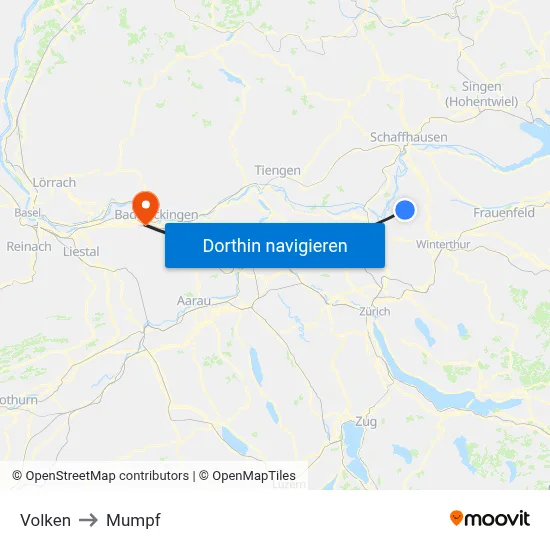 Volken to Mumpf map