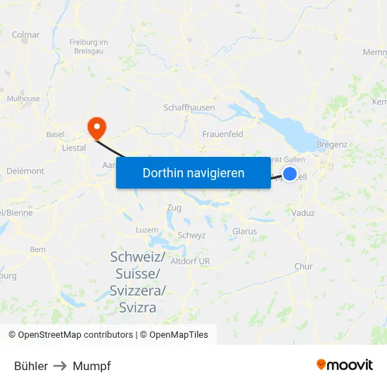 Bühler to Mumpf map