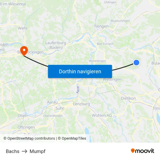 Bachs to Mumpf map