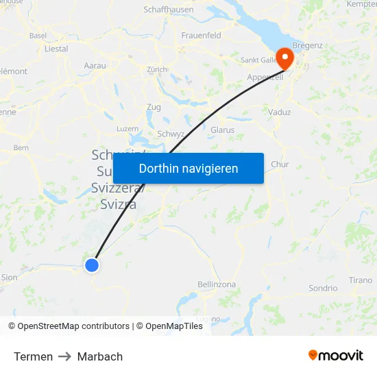 Termen to Marbach map