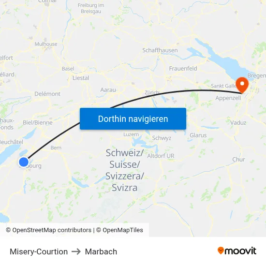 Misery-Courtion to Marbach map