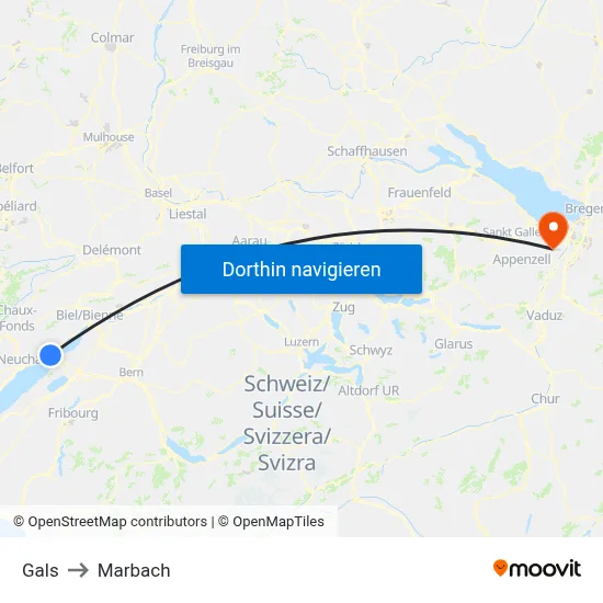 Gals to Marbach map
