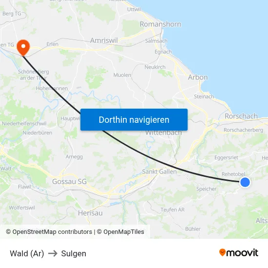 Wald (Ar) to Sulgen map