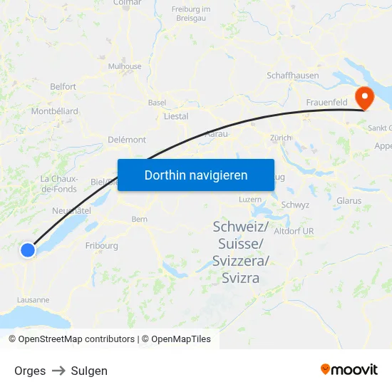 Orges to Sulgen map