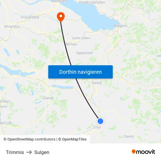 Trimmis to Sulgen map