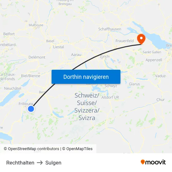 Rechthalten to Sulgen map