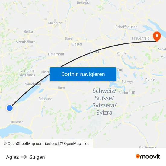 Agiez to Sulgen map