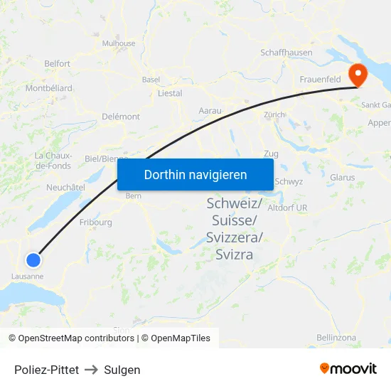Poliez-Pittet to Sulgen map