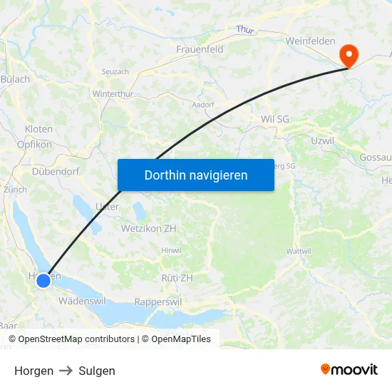 Horgen to Sulgen map