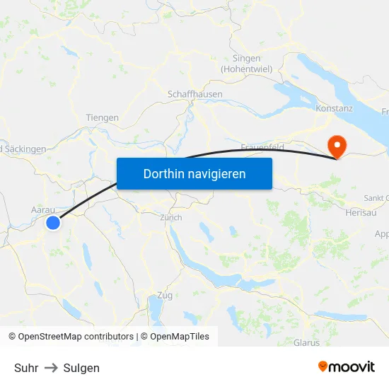 Suhr to Sulgen map