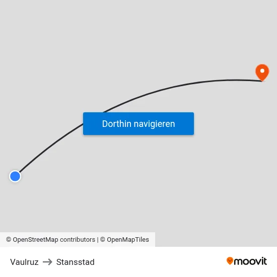 Vaulruz to Stansstad map