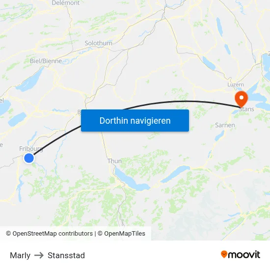 Marly to Stansstad map