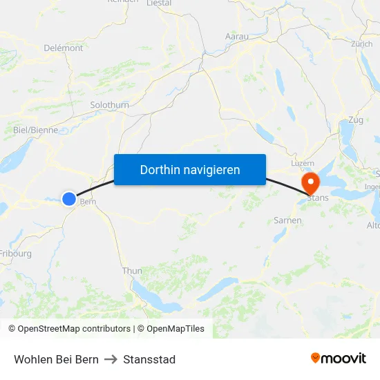 Wohlen Bei Bern to Stansstad map
