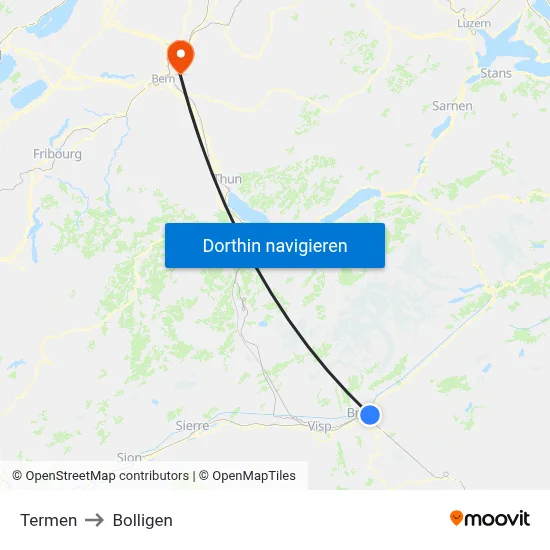 Termen to Bolligen map