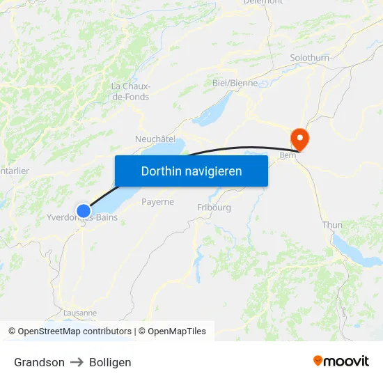 Grandson to Bolligen map