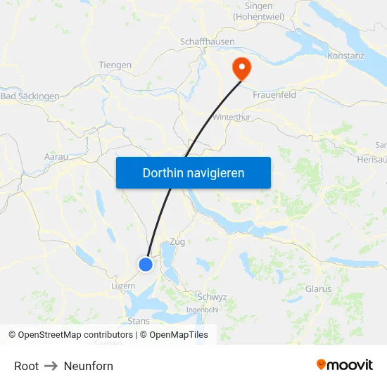 Root to Neunforn map