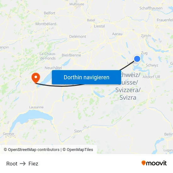 Root to Fiez map
