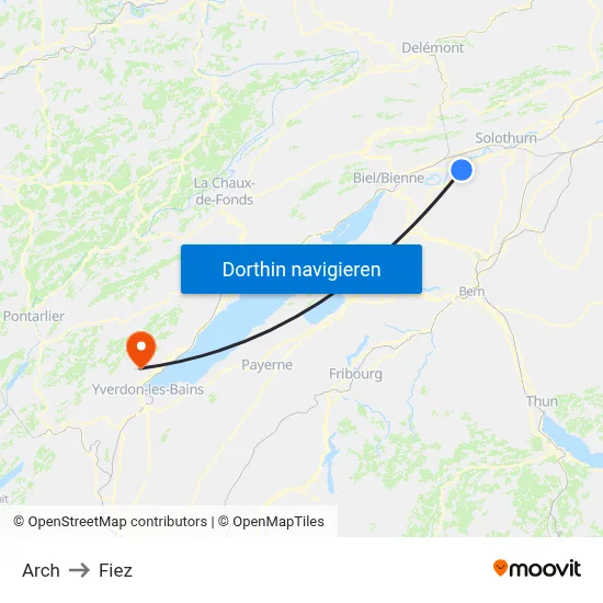 Arch to Fiez map