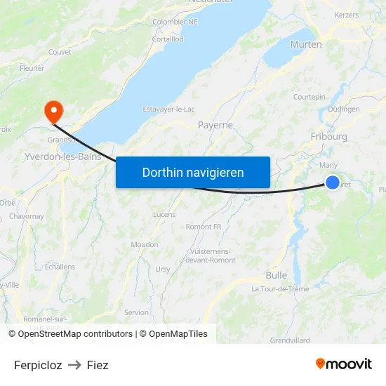 Ferpicloz to Fiez map