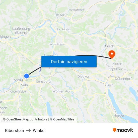 Biberstein to Winkel map