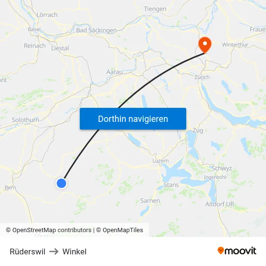 Rüderswil to Winkel map