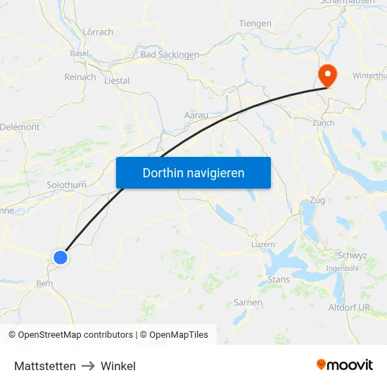 Mattstetten to Winkel map