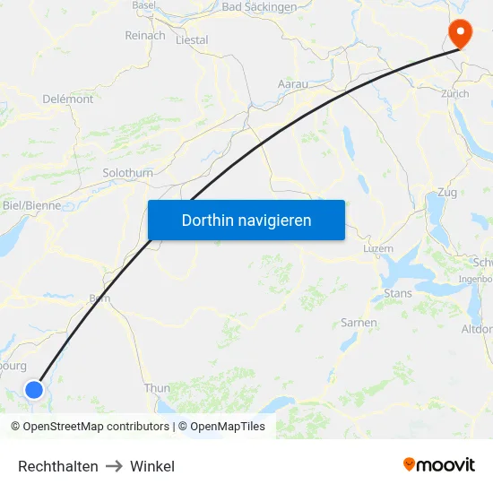Rechthalten to Winkel map