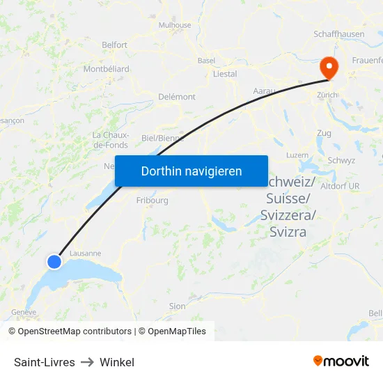 Saint-Livres to Winkel map