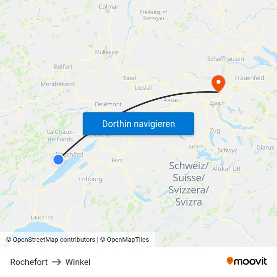 Rochefort to Winkel map