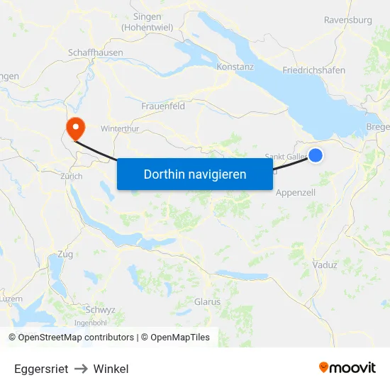 Eggersriet to Winkel map